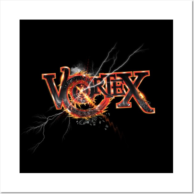 Vortex Orange BLAST Wall Art by Mighty Mike Saga